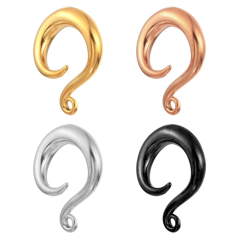 

Giga 2PCS DIY Ear Hook Stainless Steel Tunnels Plugs Weights Dangling Earrings 4mm-10mm Stretcher Expander Body Piercing Jewelry