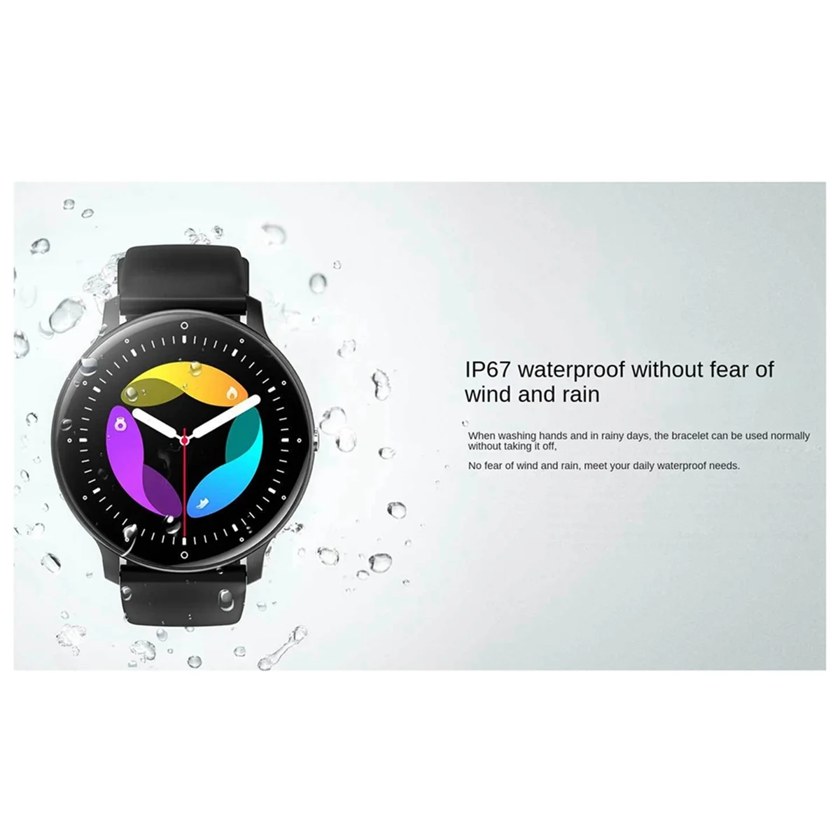 ZL02C Pro Smart Watch Screen Heart Rate Blood Oxygen Sport Measurement Watch Black