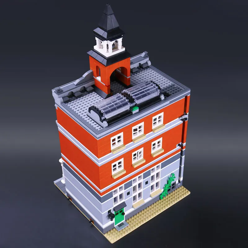 2766 Pcs City Street View Series Town Hall Compatible 10224 15003 Bricks Building Blocks Education Toys Gifts