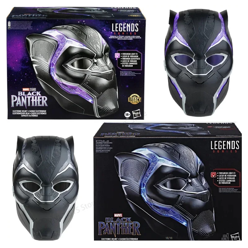 

Marvel Movie Avengers League 1:1 Scale Man And Girl Wearable Black Panther Helmet Props With Lights And No Sound Toy Adult Gifts