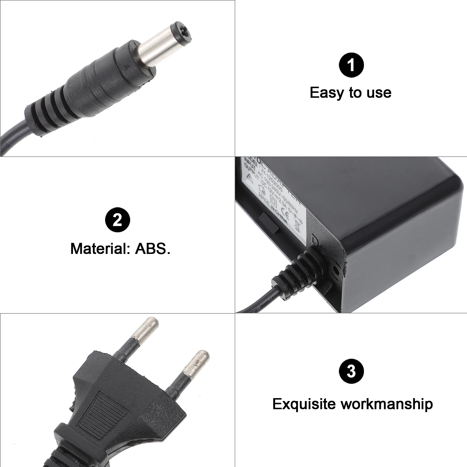 

Waterproof Power Adapter DC12V2A LED Light Power Supply Outdoor Use 220V Desktop Easy Install Energy Saving Security Performance