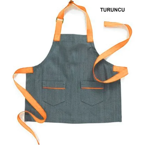 Medusa Forma Jeans Suspenders Chef Barista Cook Barber Tattoo Waiter Apron Orange