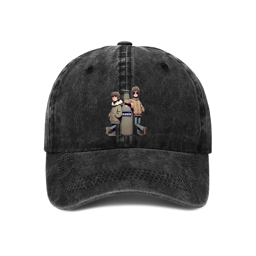 

Hot Sale Unisex Fashion Cap Classic Oasis Gallagher Brothers and a Bottle Baseball Caps For Men & Women High Quality Golf