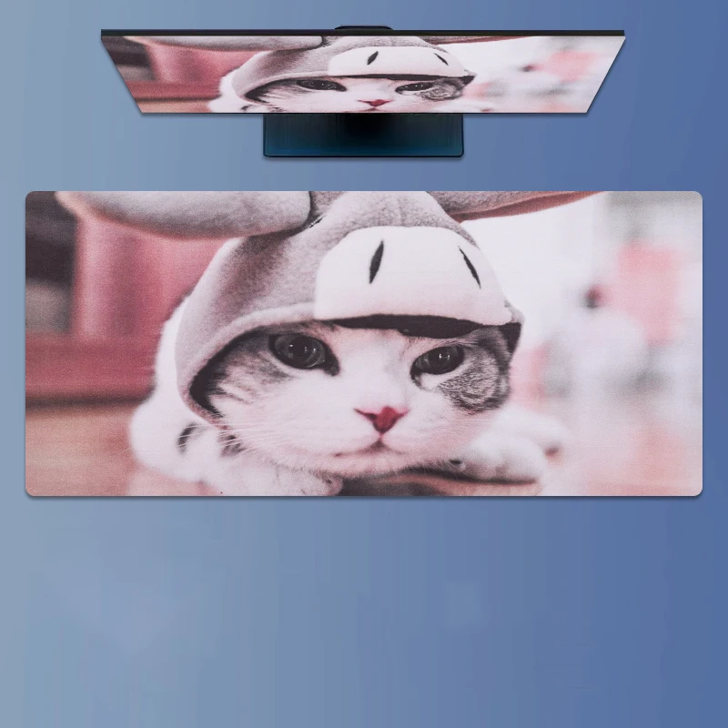 

Cute Cat Cartoon Classic Anime Hd Print Rubber Desk Mat Mouse Pad Anti-Slip for Keyboard Gamers E-Sports Setu