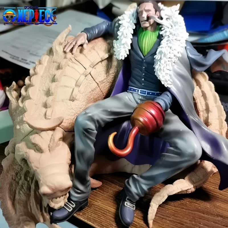 

New 18cm One Piece Figure Sir Crocodile Anime Figures King Of The Desert Figurine Model Pvc Statue Figurine Collection Toys Gift