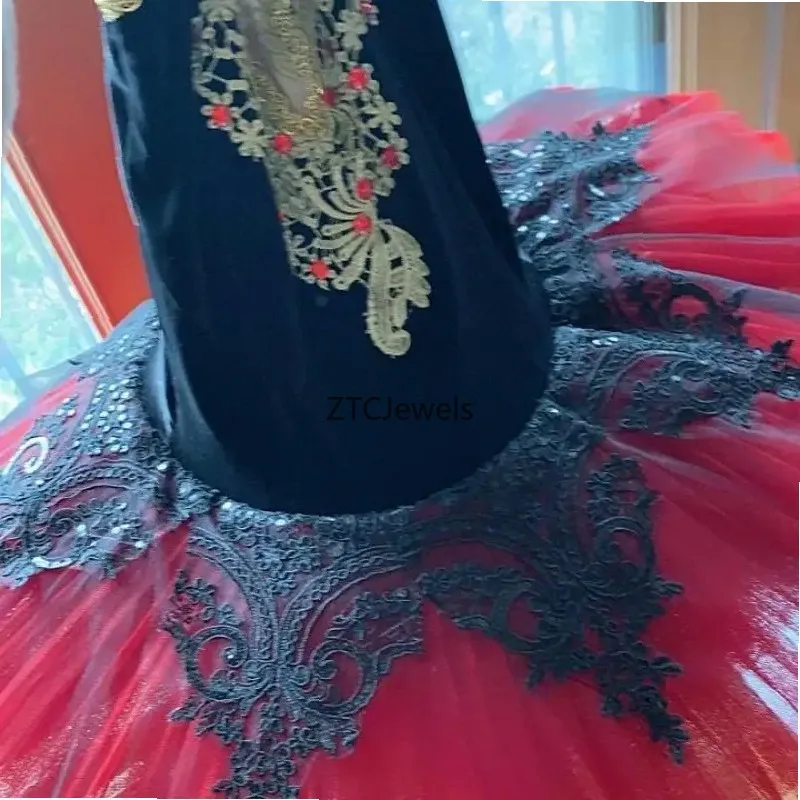 

Профессиональный балетный костюм: красно-черное пышное туту для косплея «Лебединое озеро» для женщин, детей и взрослых, наряд балерины