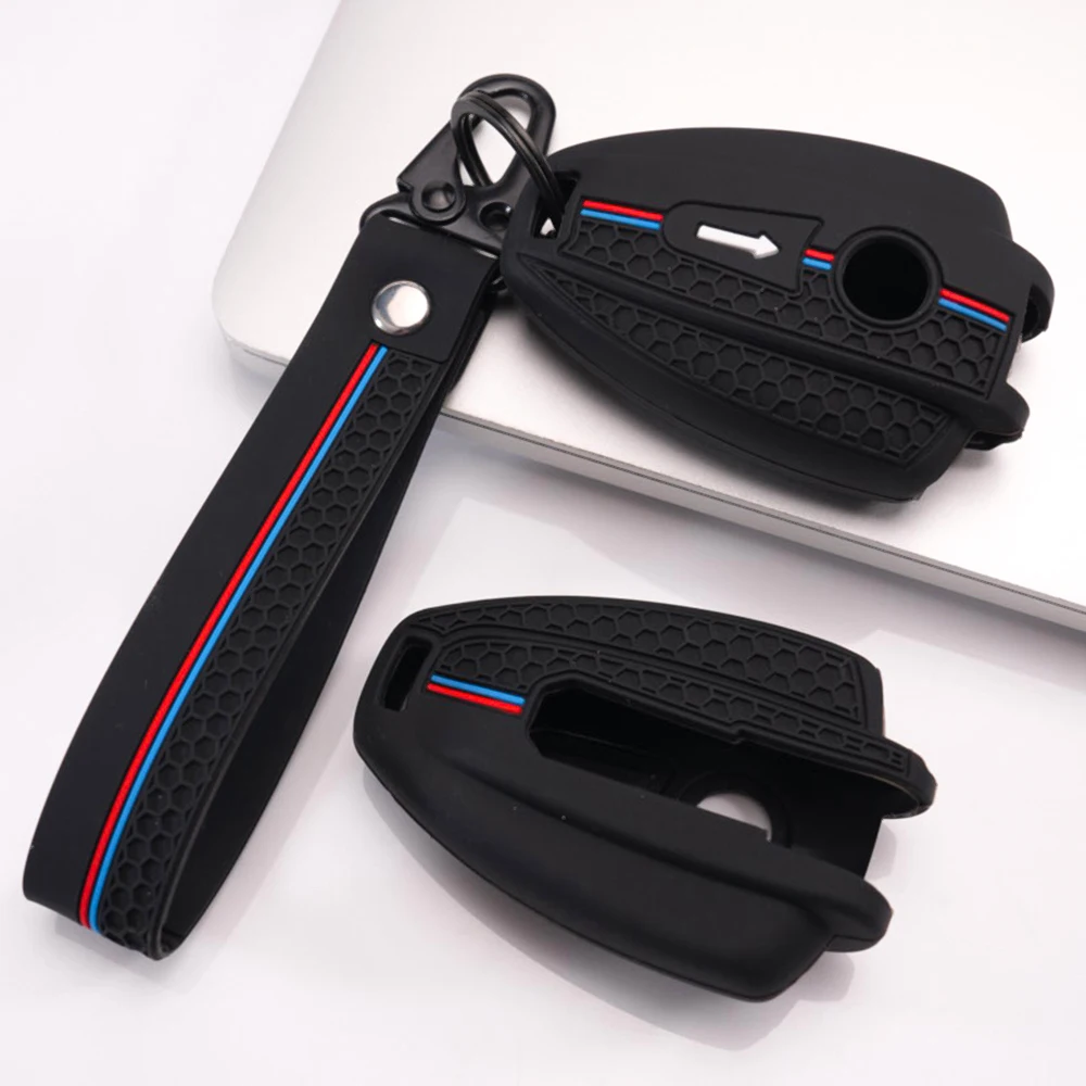 Silicone Key Cover With Keychain For BMW R18 R18B R18TC R1 Roctane R18 Classic 100 Years R18 719 Flexible Anti Slip Dustproof