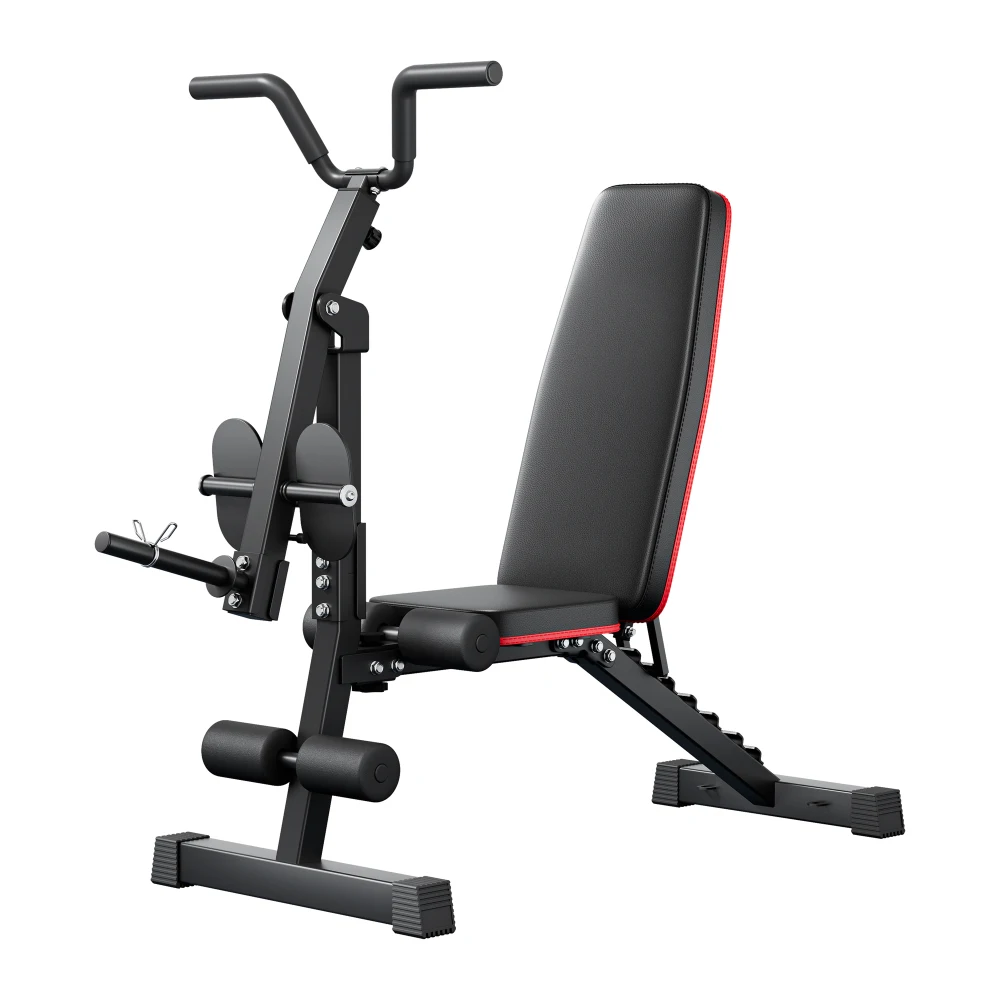 Weight Bench for Home Gym, Upgrade Multi-Functional Adjustable Workout Bench with Leg Kick And Back Pull-Down Functions