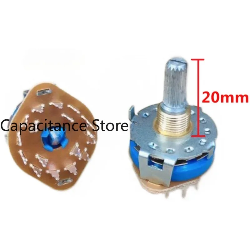

5 шт. поворотный ленточный переключатель SRRM433700, 4-полюсный, 3-ступенчатый переключатель аудиосигнала