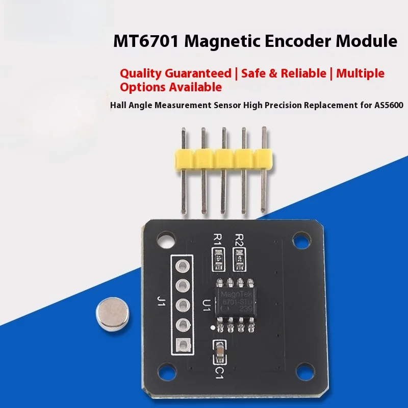 MT6701 Magnetic Encoder 14bit High Precision Angle Sensor Module Replace AS5600