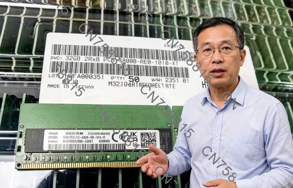 Data Center Pull, 4800MHz ECC Registered，Compatible ForSamsung 32GB DDR5 2Rx8 Server RAM - PC5-4800B