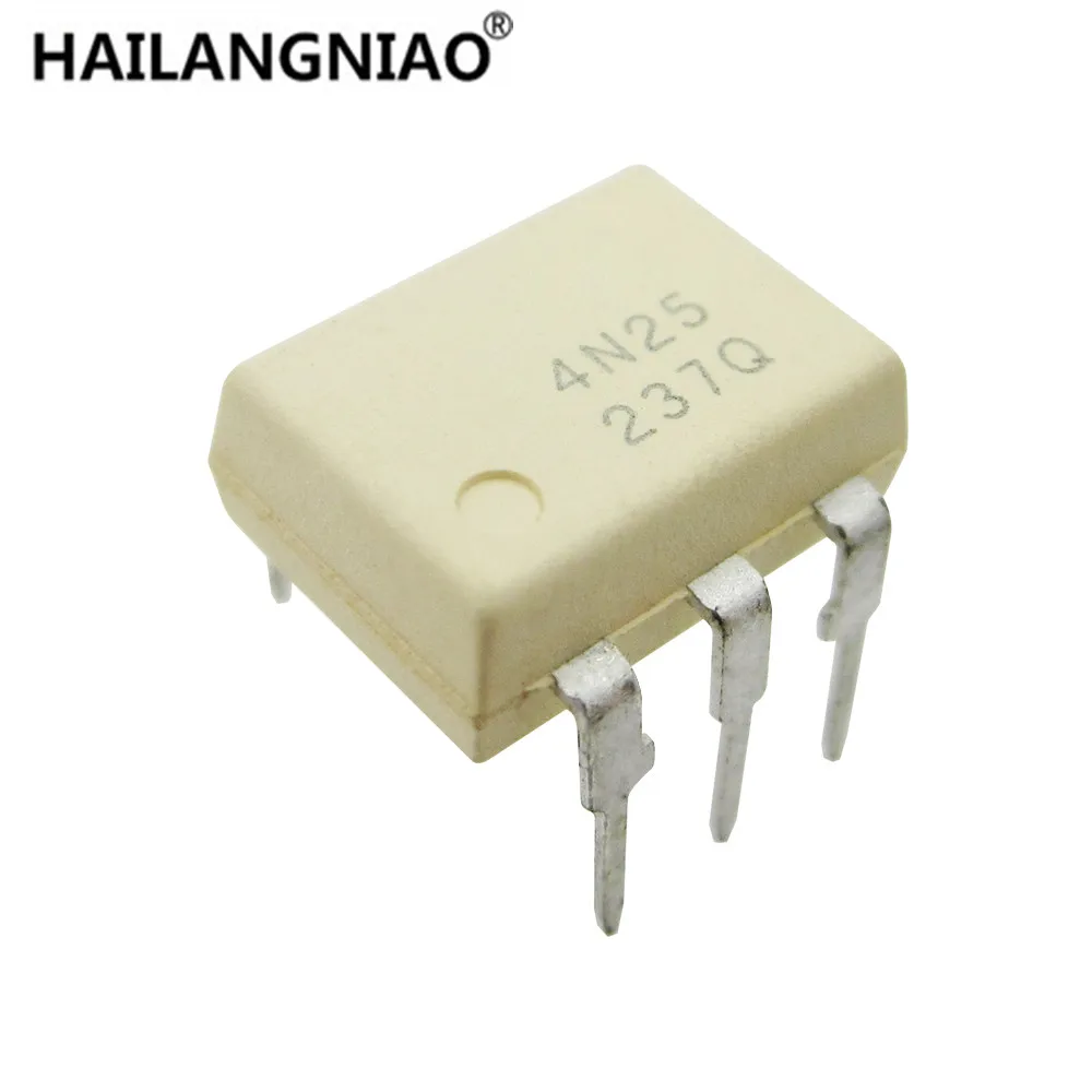 10 قطعة 4N25 DIP6 مقرنة كهروضوئية جديدة ومبتكرة