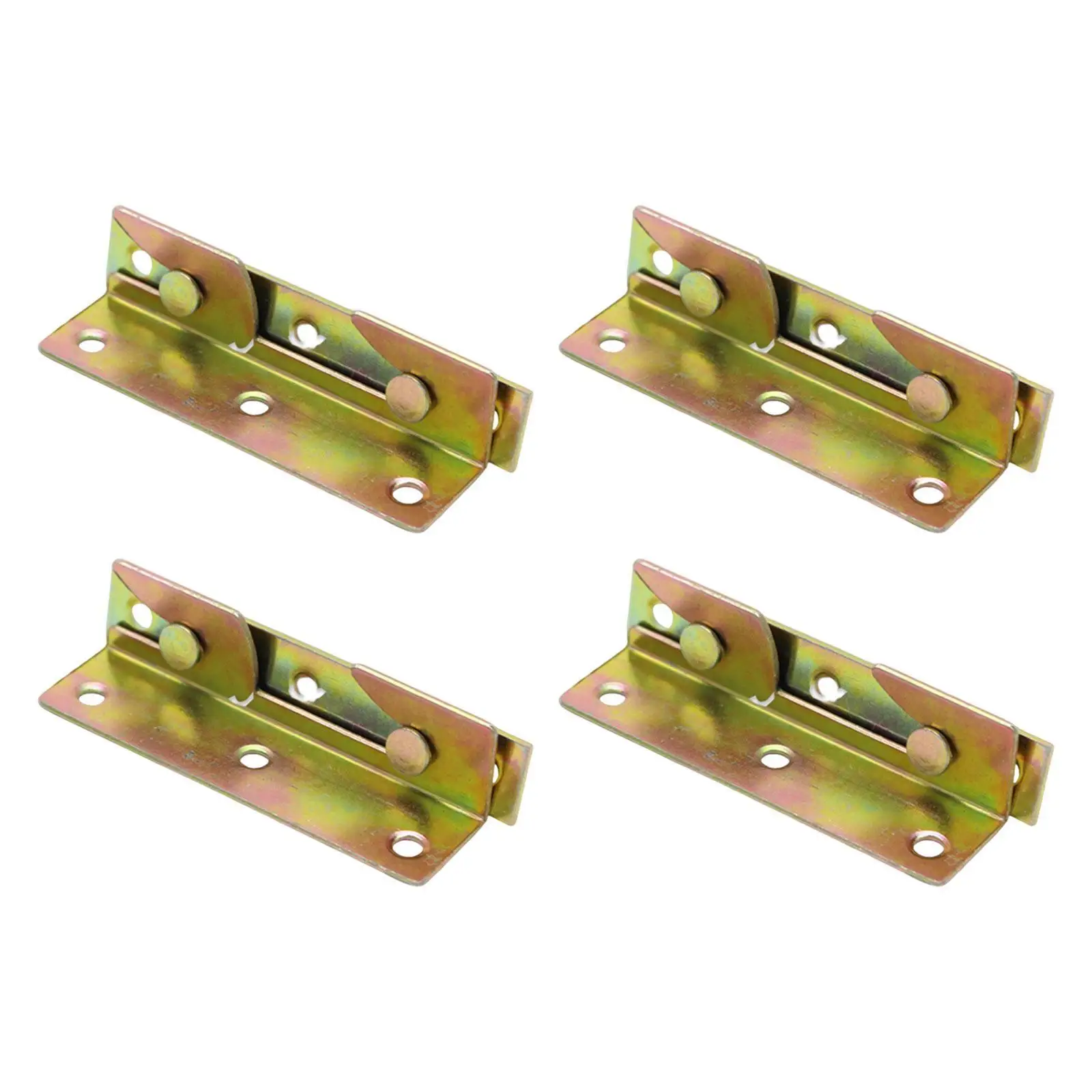 4Pcs Heavy Bed latches Hinges Professional Premium Fastener High Performance Bed Rail Bracket for Bed Frames Headboard Footboard