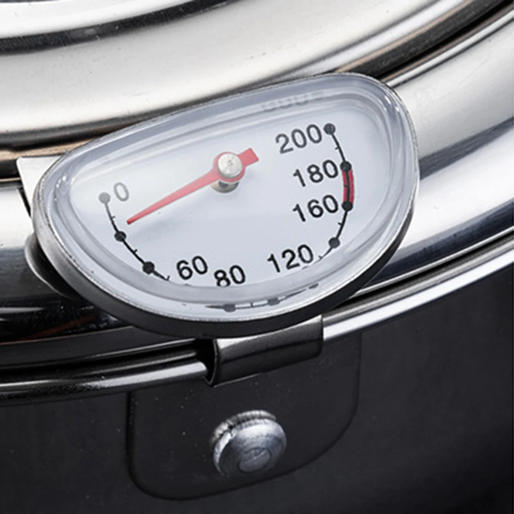 Sartén Tempura de estilo japonés con tapa de termómetro, escurridor de goteo de aceite, freidora de aceite de acero inoxidable 304 para patatas fritas, pescado y pollo