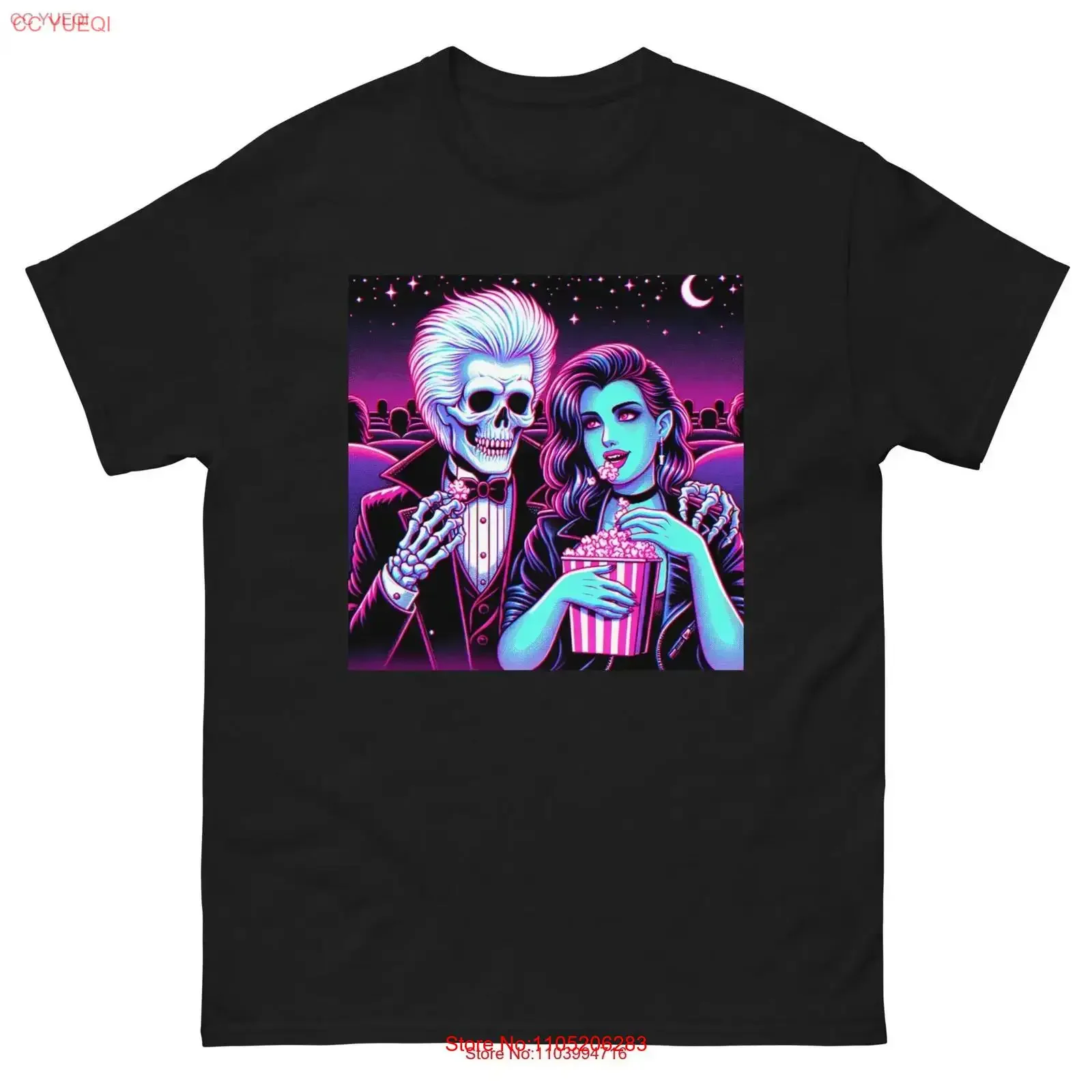 الهيكل العظمي والفتاة القوطية في تاريخ في الأفلام الكلاسيكية المحملة خمر غسلها تنفس امتدت الشارع الشهير الرسم #1