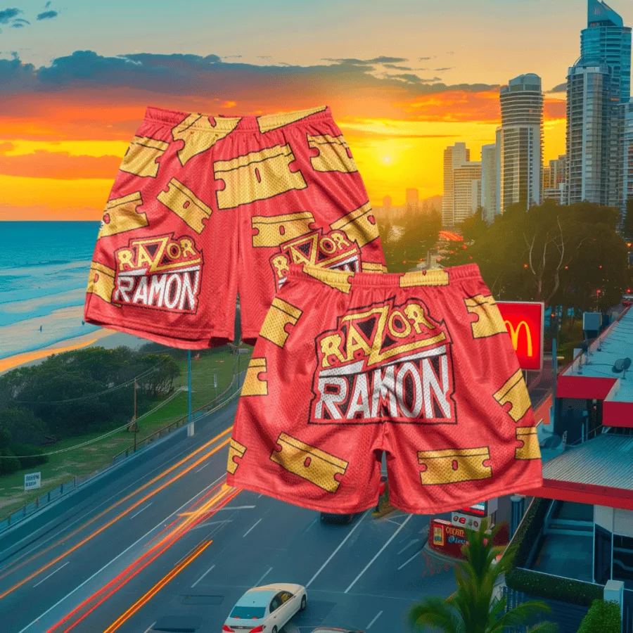 Nuevo Razor Ramon Muticolor pantalones cortos de entrada hombres mujeres niños pantalones cortos transpirables de secado rápido elástico Casual entrenamiento boxeo pantalones cortos de playa