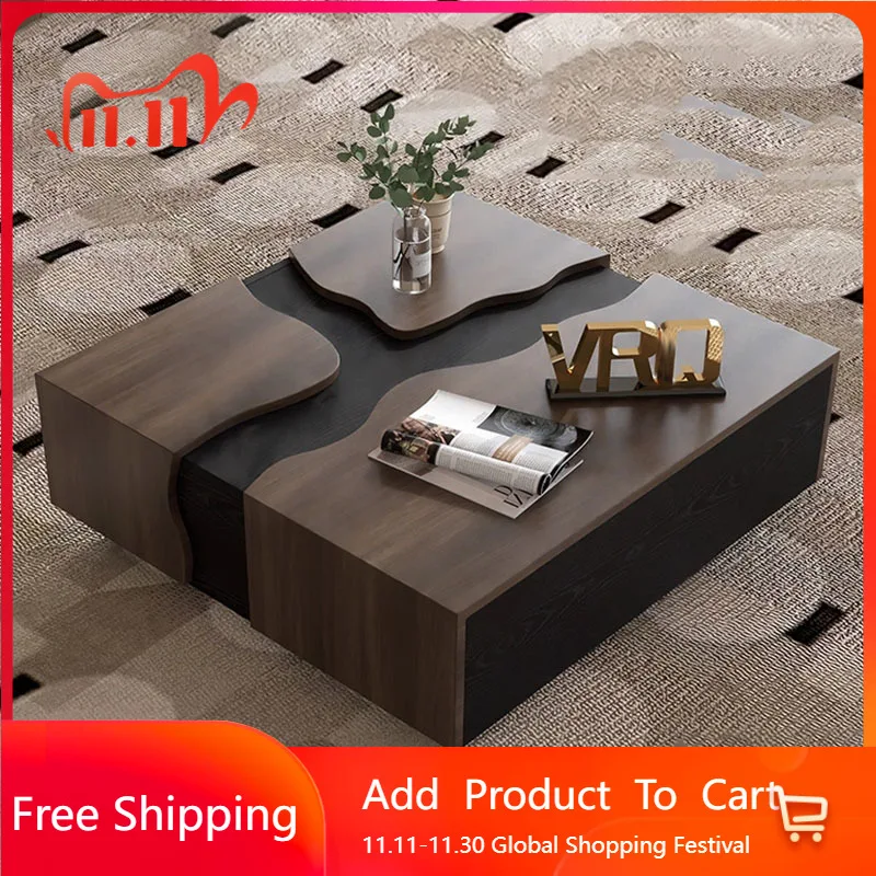 

Decoration Luxury Coffee Table Designer Clear Space Saving Coffee Table Aesthetic Minimalist Mesa Auxiliar Living Room Furniture