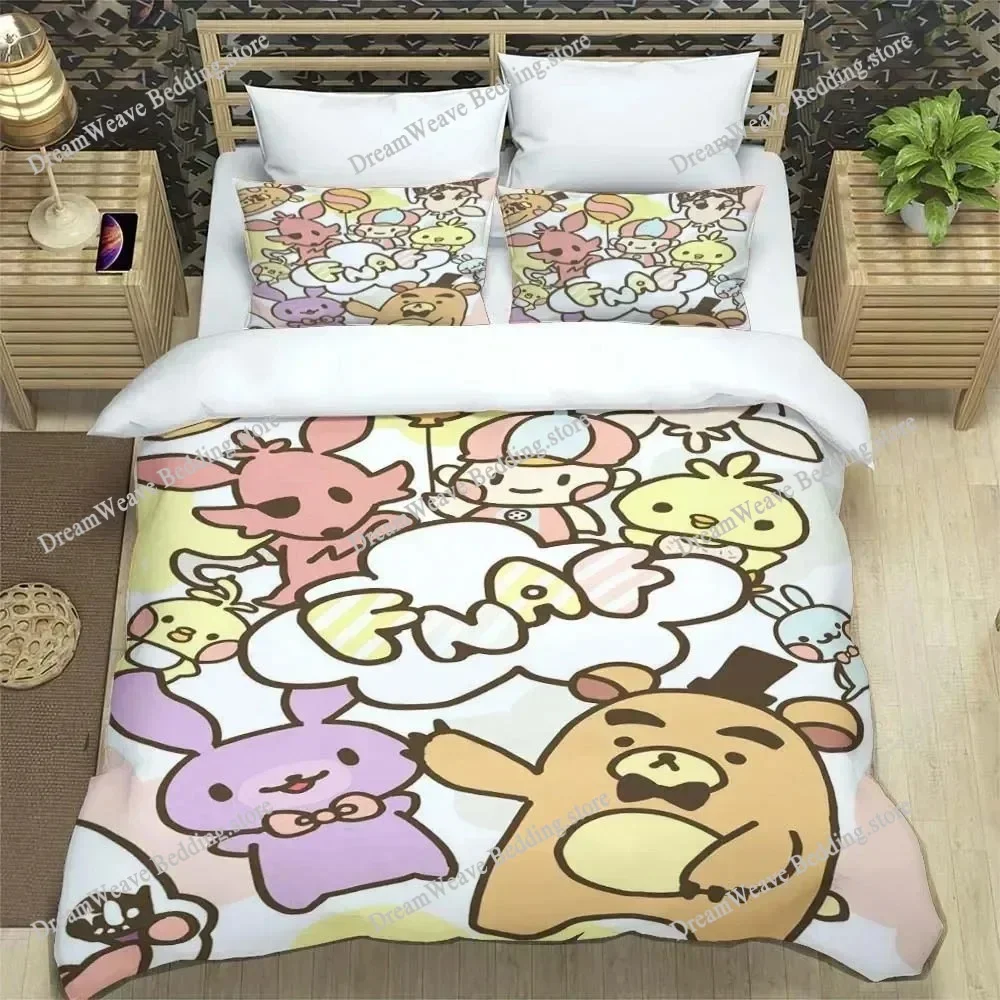 F-Five-Nights At Freddy´s FNAF Bedding Sheet Set King Twin Double Boys Bedding Mircofiber or Polyester Duvet Cover Luxury Gift74
