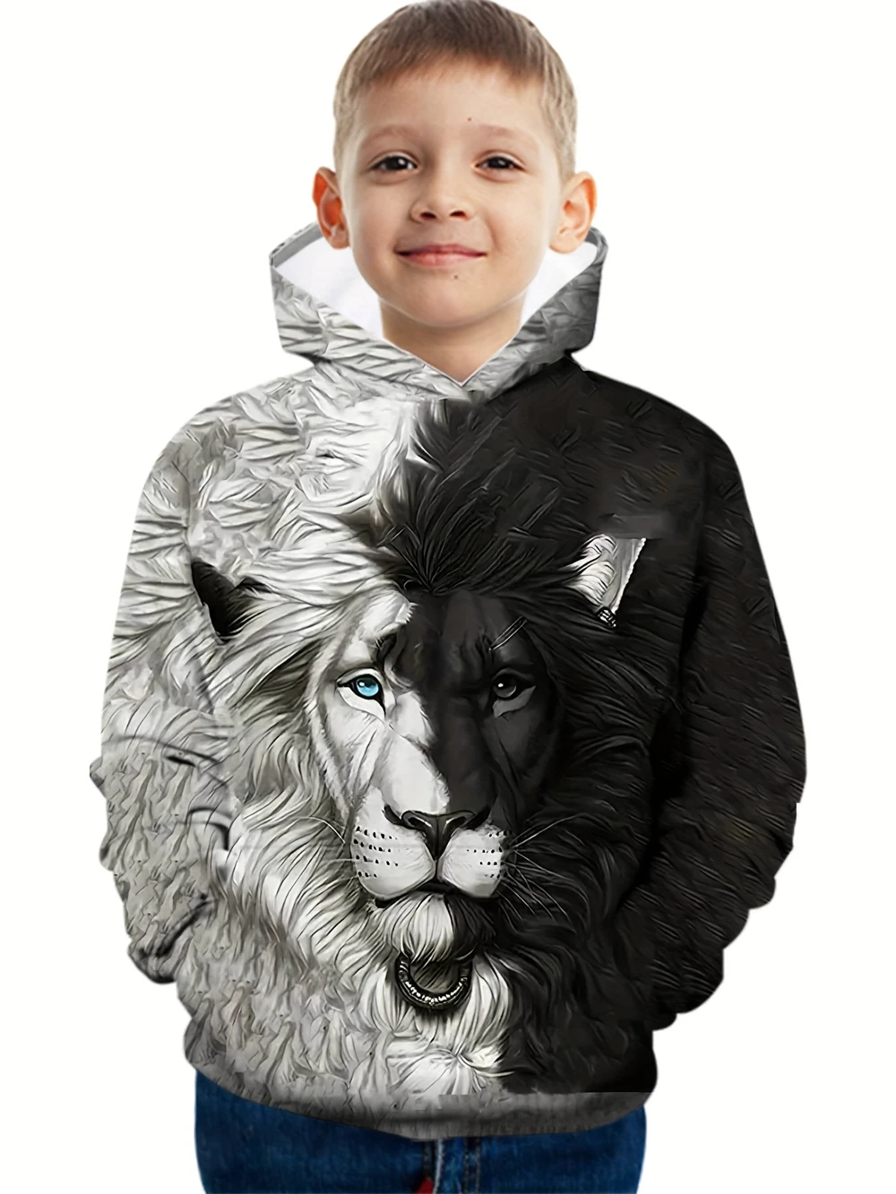 

Fashion Boys Clothing 3D Animal Print Hoodies Children's Clothing Long Sleeve Casual Sweatshirts Outdoor kids Clothing Hot Sale