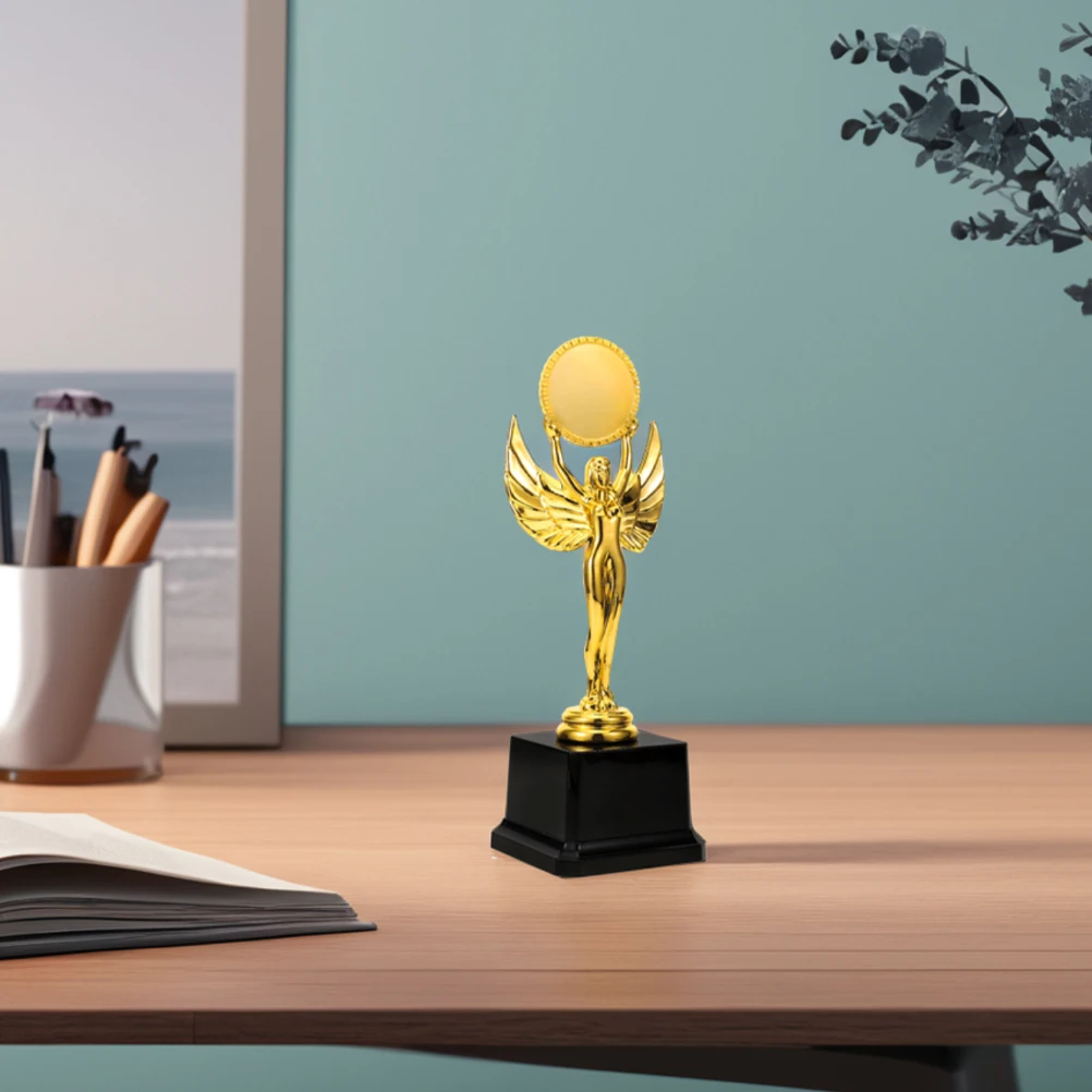 

Dance Trophy Dancer Shaped Decor Goddess Competition for Winner Adornment Plastic Cheer Child