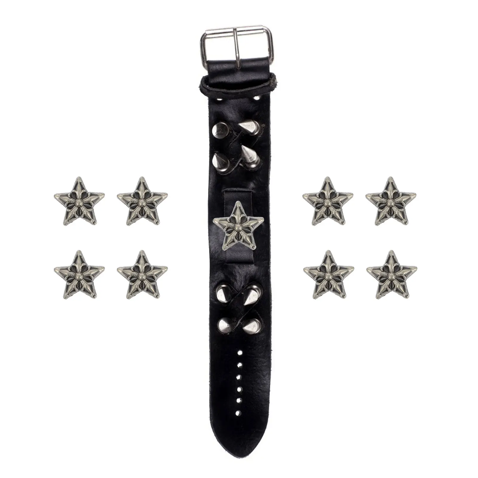 

10 Pcs Alloy Rivets Decorative Accessories Punk Spike DIY Craft Rivets Studs Metal Clothing Diy Shoes