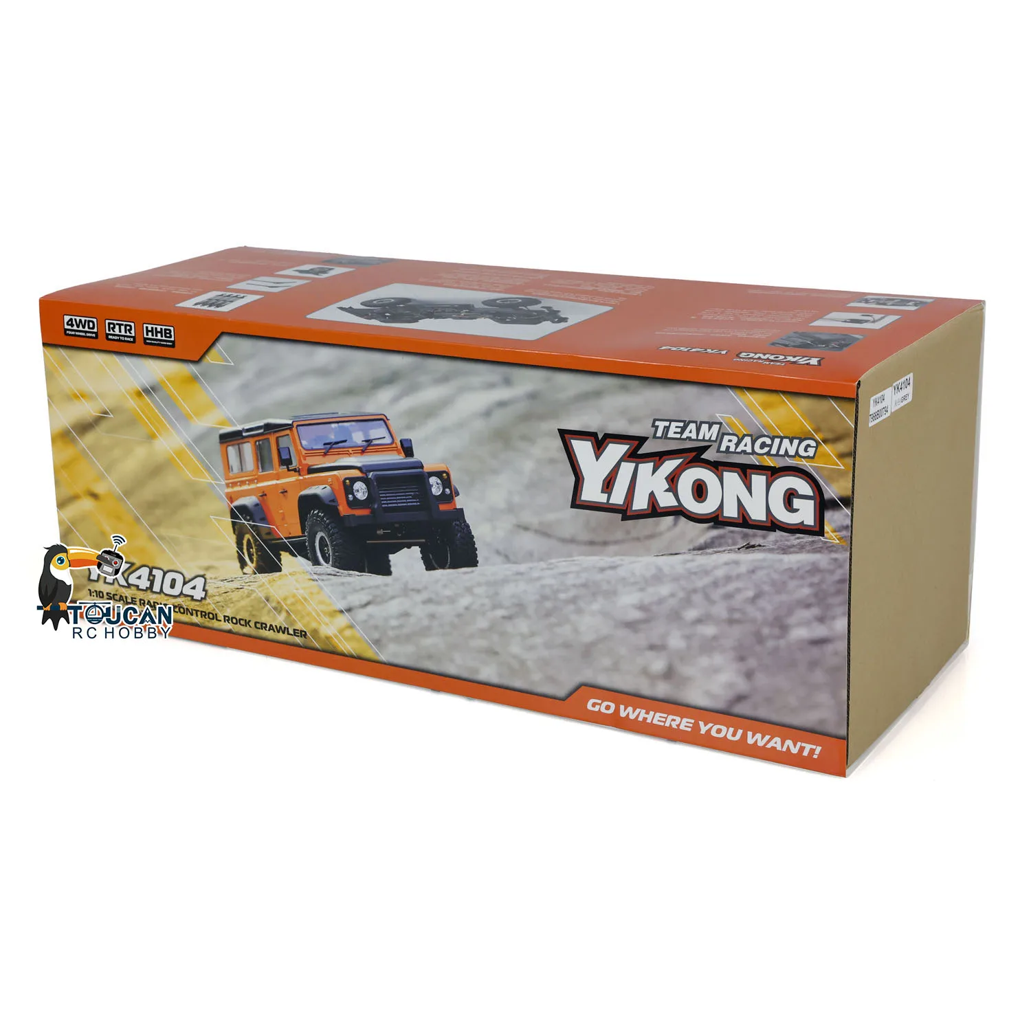 

EG 1/10 RC Crawler YIKONG Radio Controlled Car ESC for 4x4 Off Road Cars Painted Finished Model Gift for Boys TH20699