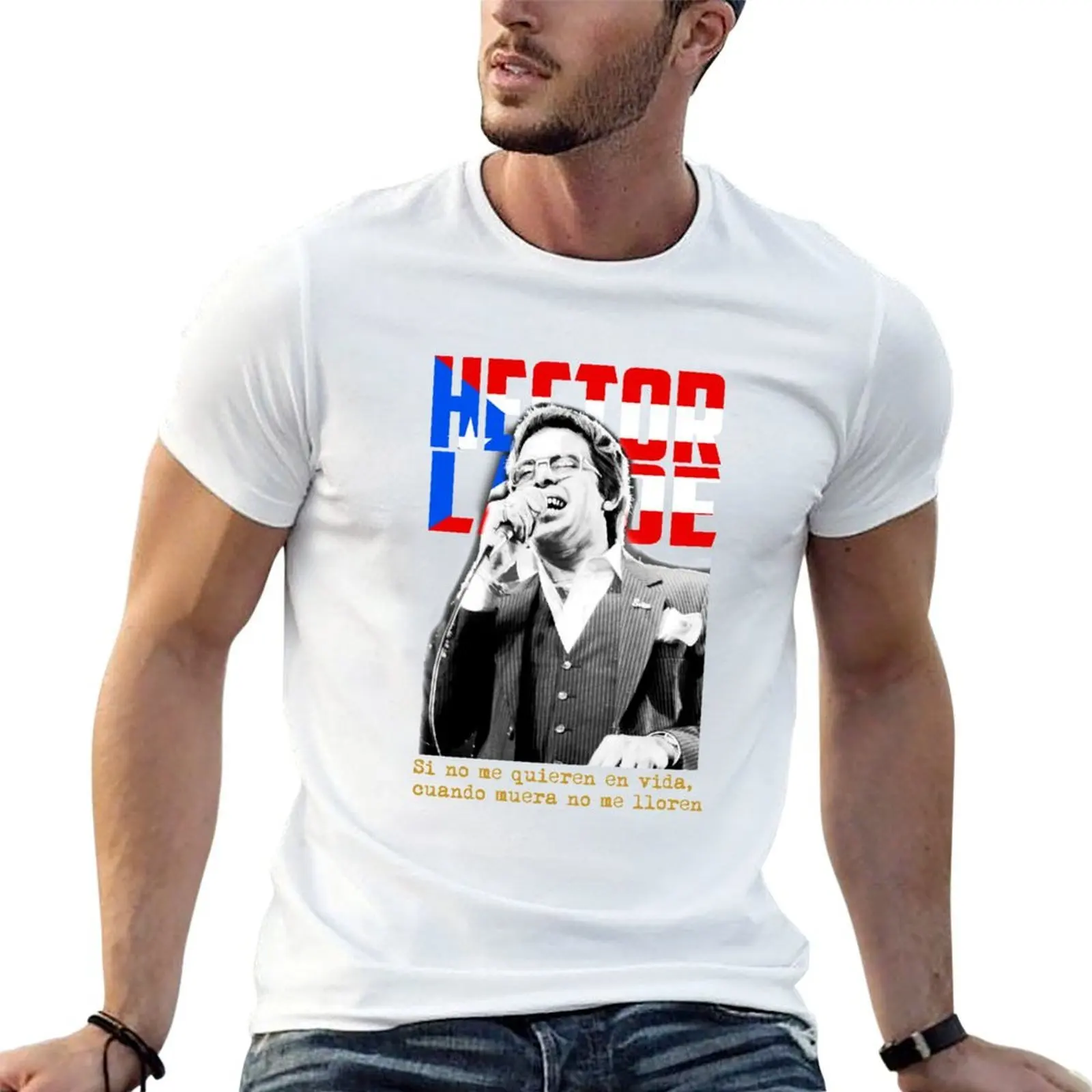 

Hector Lavoe All Star Power Latin Salsa T-Shirt essential t shirt cotton t shirts man 100% t shirts designer T-shirt