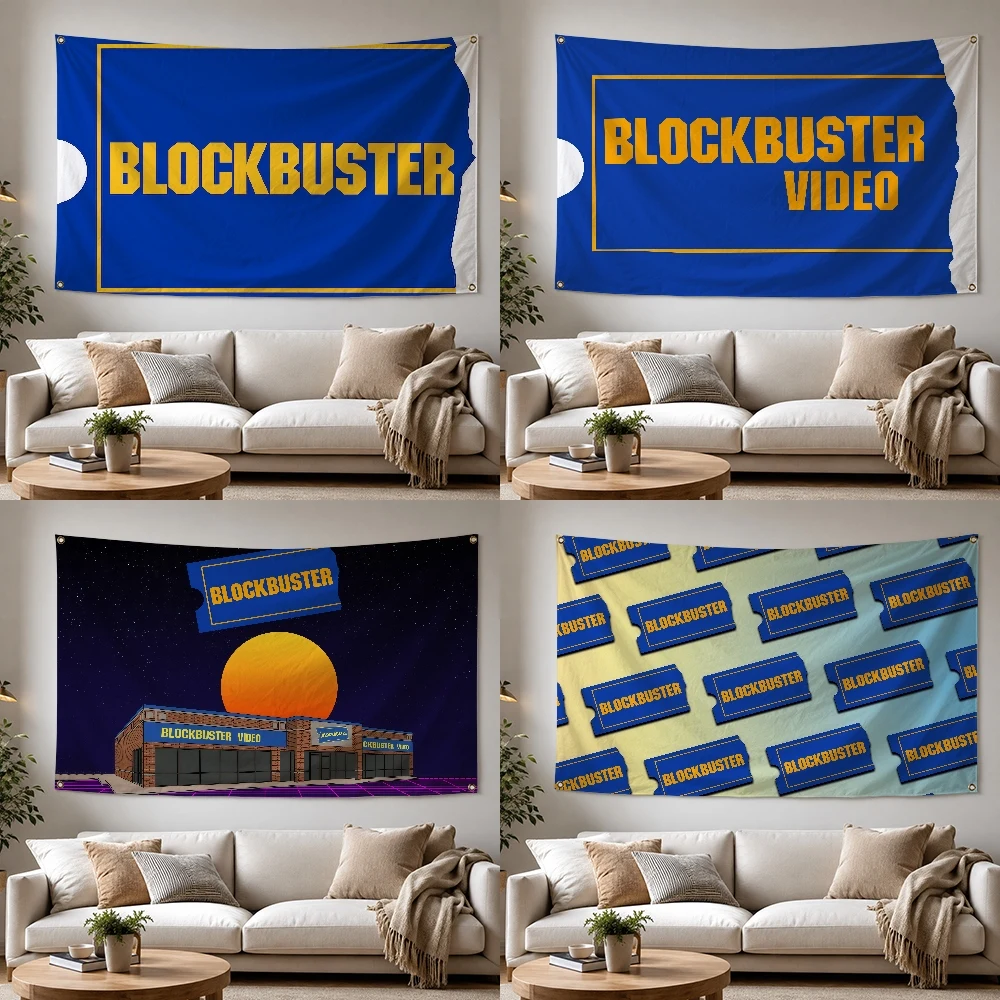 Blockbuster Outdoor Flag for Home Camping Party Club Decor Garden Yard Wall Hanging Banner