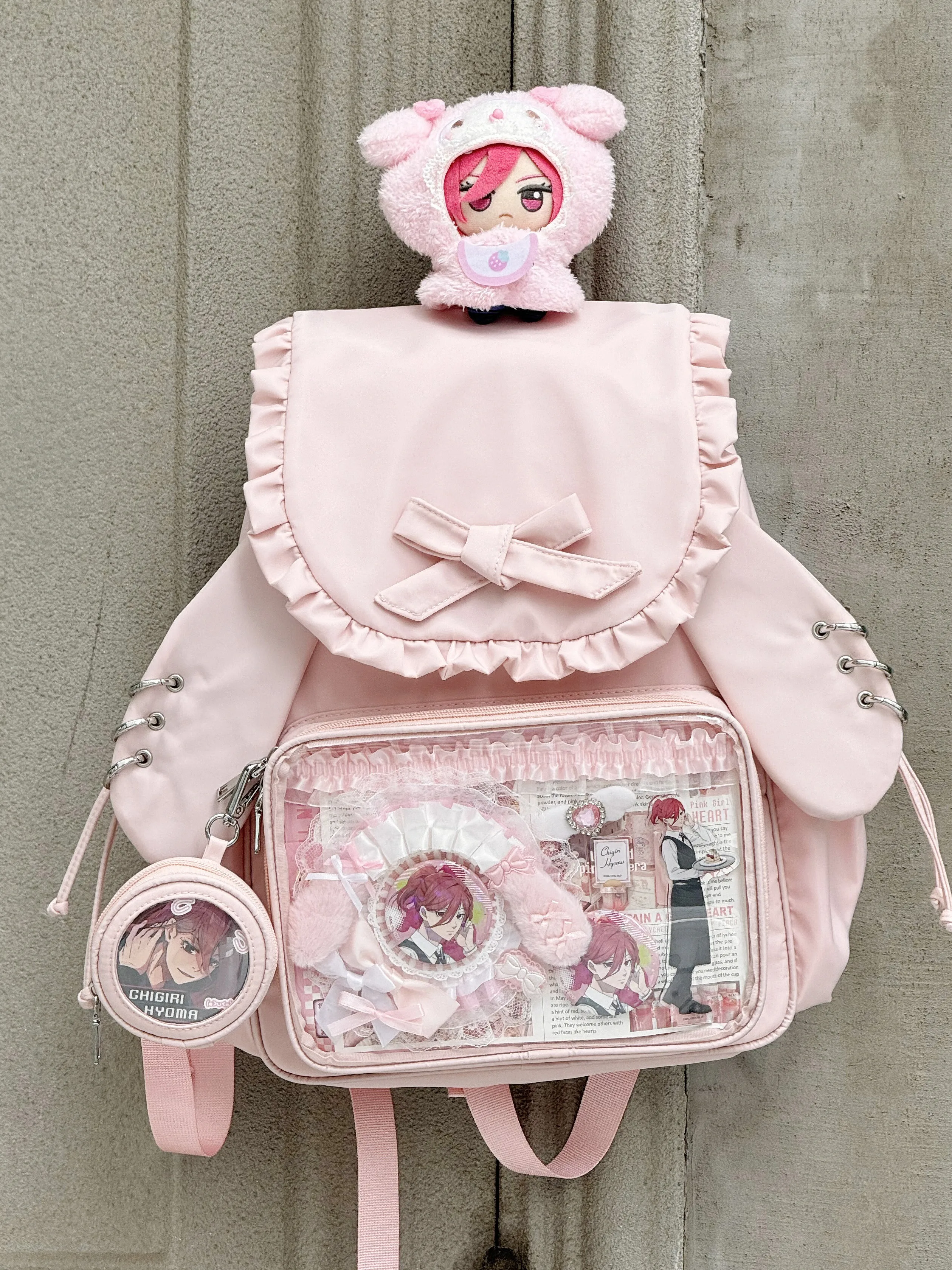 

Original Girl Cute Large Capacity backpack Shoulder bags cute Rabbit Ears School Bag backpack