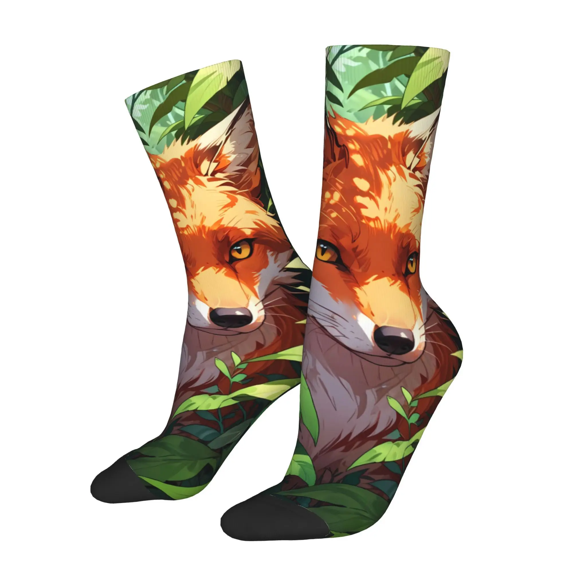 

Fox Spirit Gumiho Men Novelty Athletic Socks Cycling Design for All Seasons