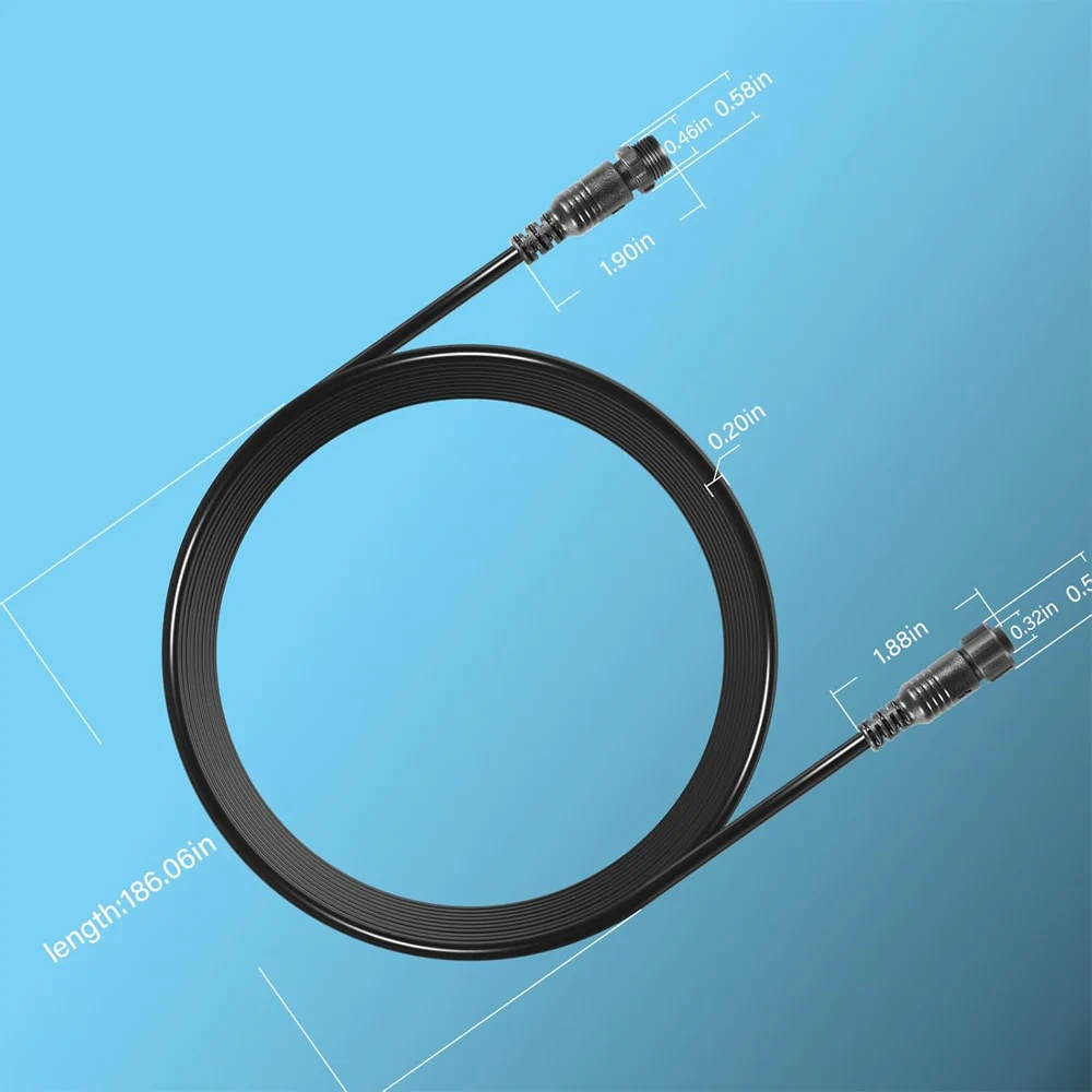 NMEA 2000(N2K)15-Foot Drop Cable Backbone Cable Extension Fit for Lowrance Simrad B&G Navico Garmin Networks Stable Connection