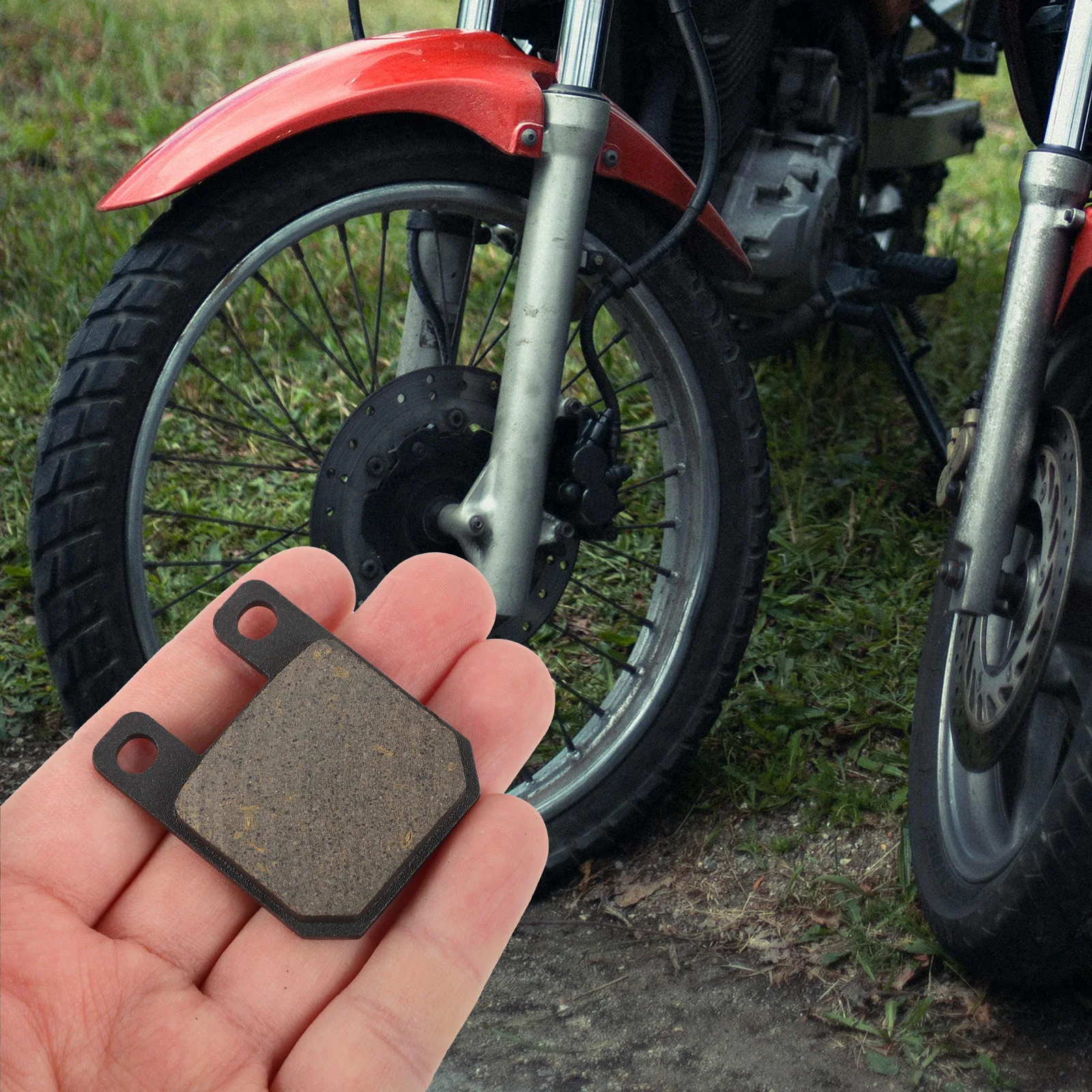 

2pcs Motorcycle Brake Pads 110Cc 125Cc Half Metal Replacement For Atv Bike Front Rear Set Motorcycle Brake Pads Set Abs Pump