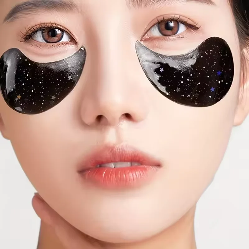 60pcs/box Starry Eye Mask, Beauty Under Eye Masks - Contains Bamboo Charcoal And Collagen, Firming And Rejuvenating Eye Skin