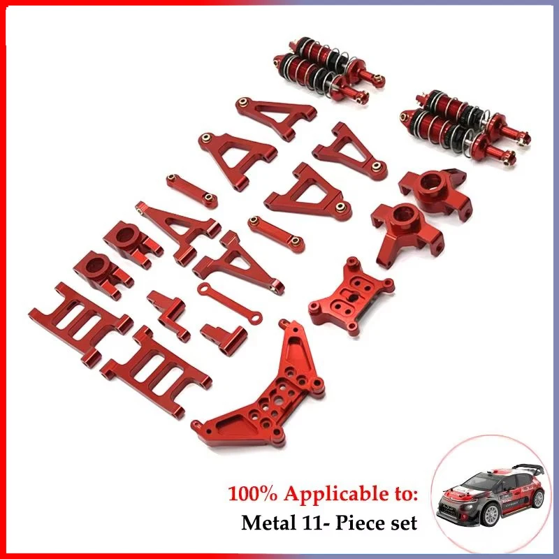 MJX RC 14301 14302 14303 Amortecedor de metal Copo de direção Braço Pull Rod Shell Suporte Pilar 1/14 RC Car Upgrade Parts