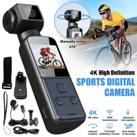 4K HD Pocket WiFi Camera 270° Rotatable Anti Shake Portable Mini Outdoor Sports DV DVR Video Recorder Riding Bicycle Camcorders