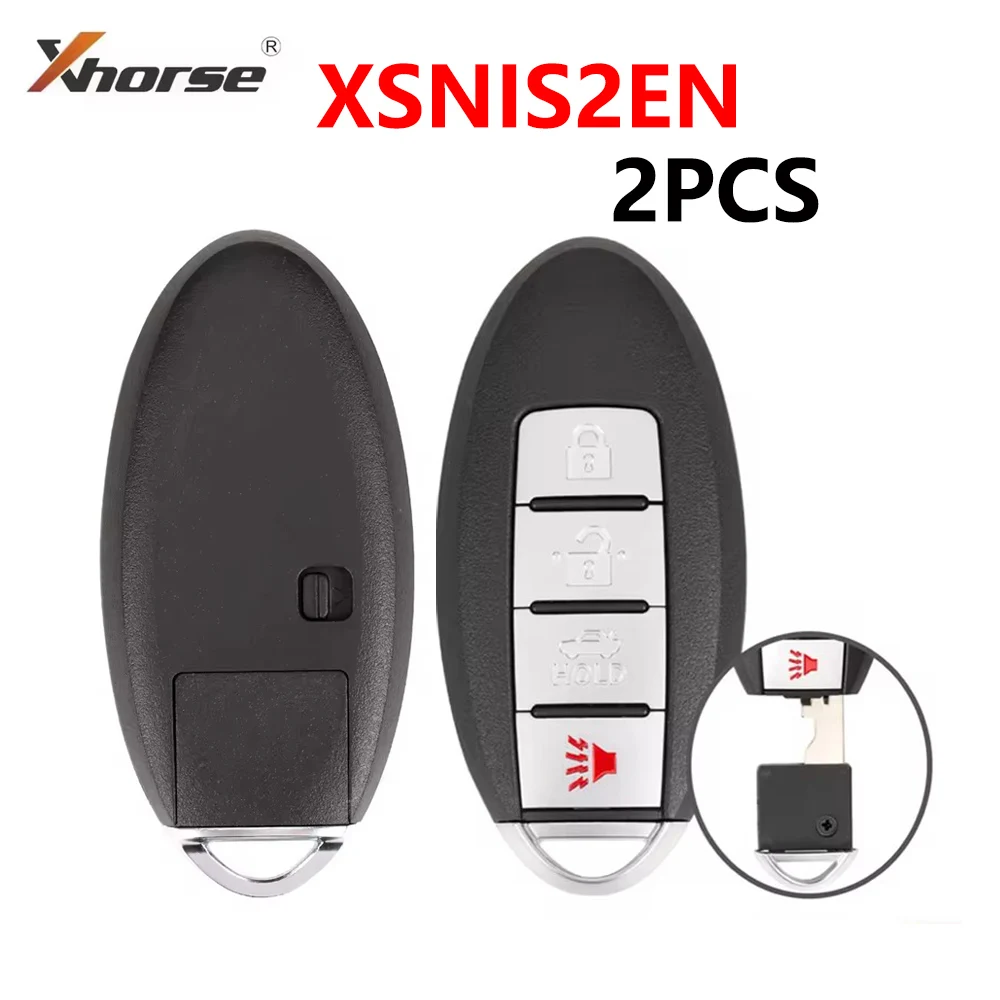 2 Pieces XHORSE XSNIS2EN for Nissan Style 4 Buttons Universal Smart Remote Key for VVDI VVDI2 Programmer