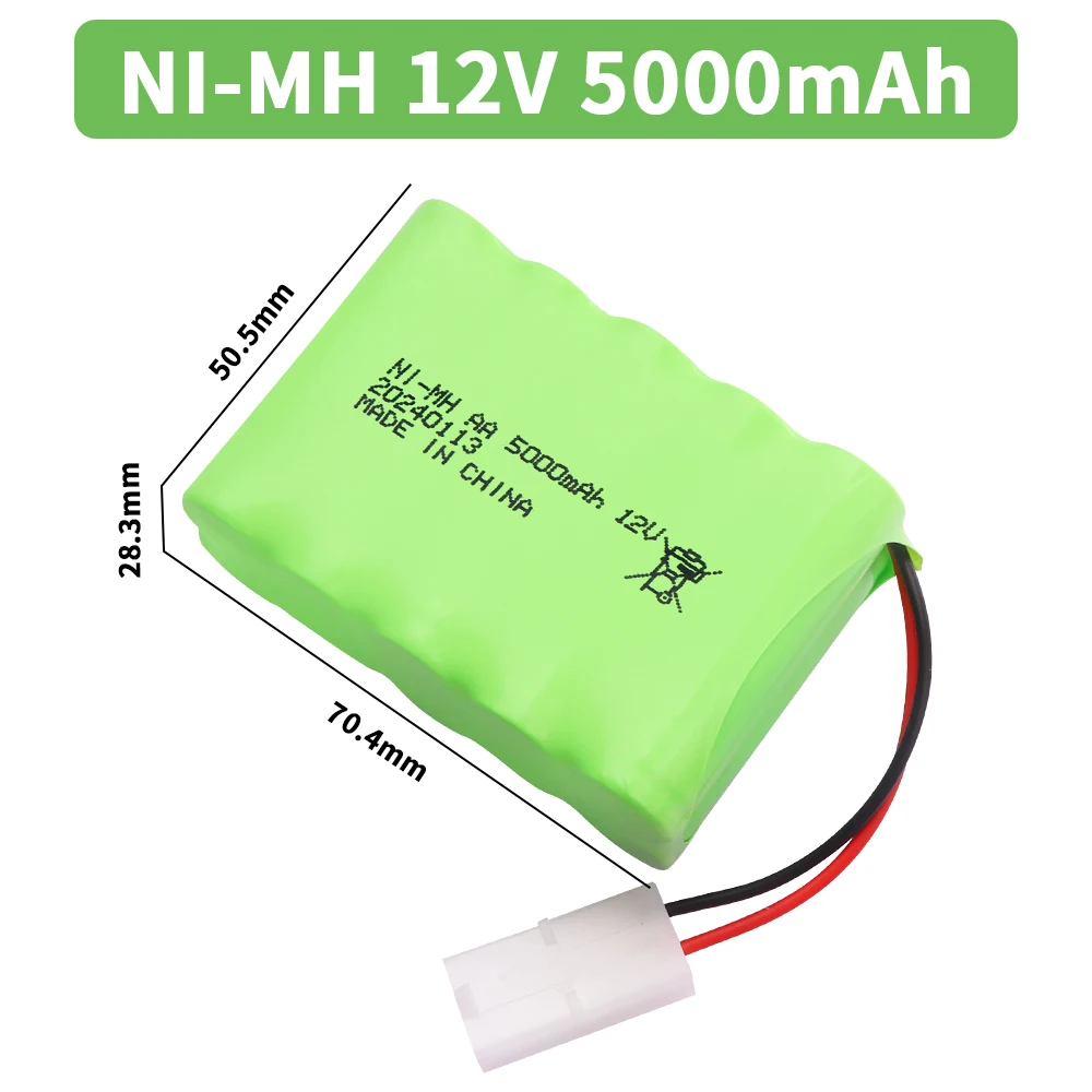 12V 5000mAh ni-mh AA batteria 12V NiMH batterie Pack batteria nimh ad alta capacità per telecomando giocattolo auto barca camion giocattoli modello