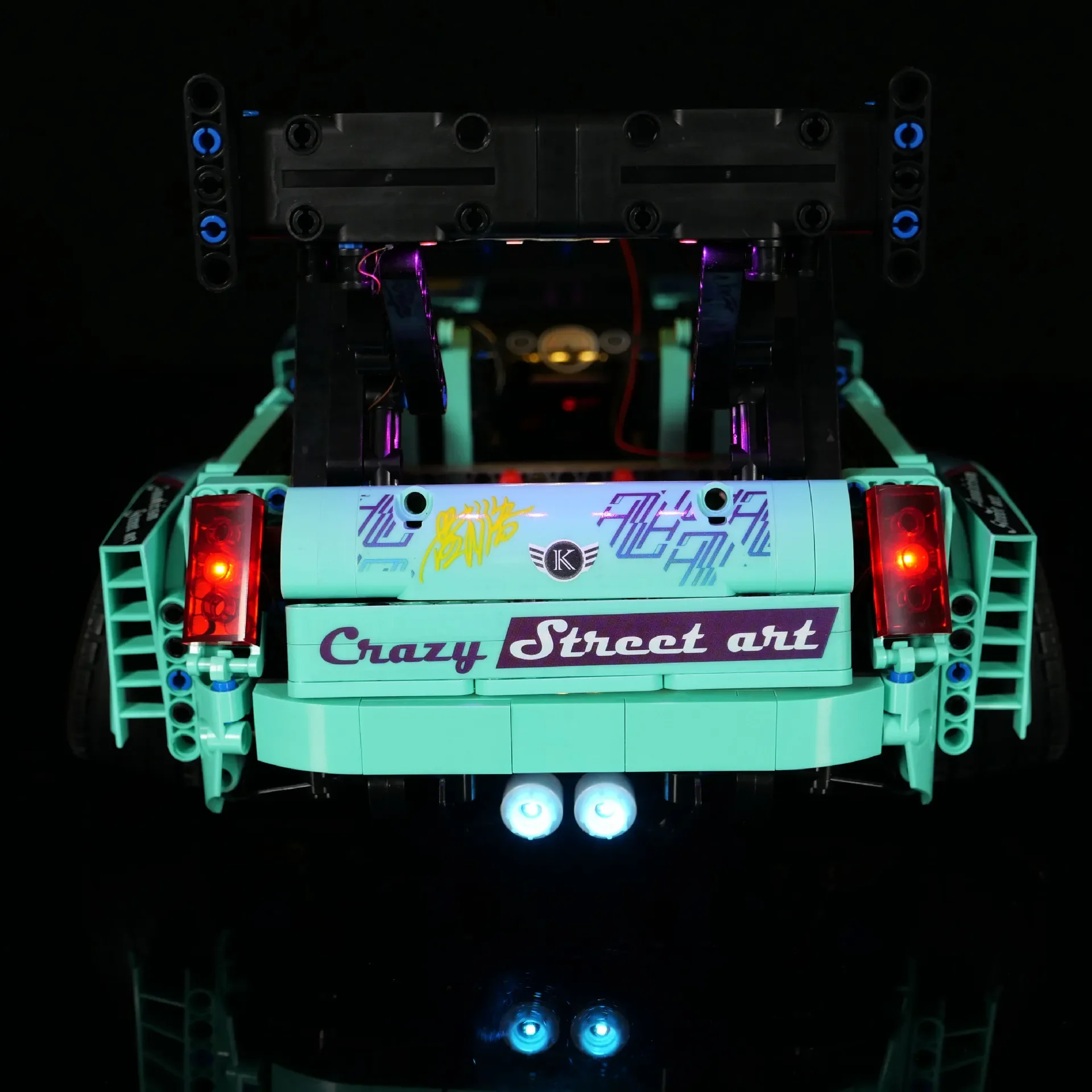 Iluminação LED Building Block Adequado para Mini Paceman, Carro Esportivo Modificado, Tecnologia K-box, Dispositivo de Controle Remoto, DIY