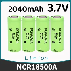 3.7V 18500 2040mah Lithium ion Battery For Panasonic NCR18500A 3.6V Battery for Toy Torch Flashlight ect