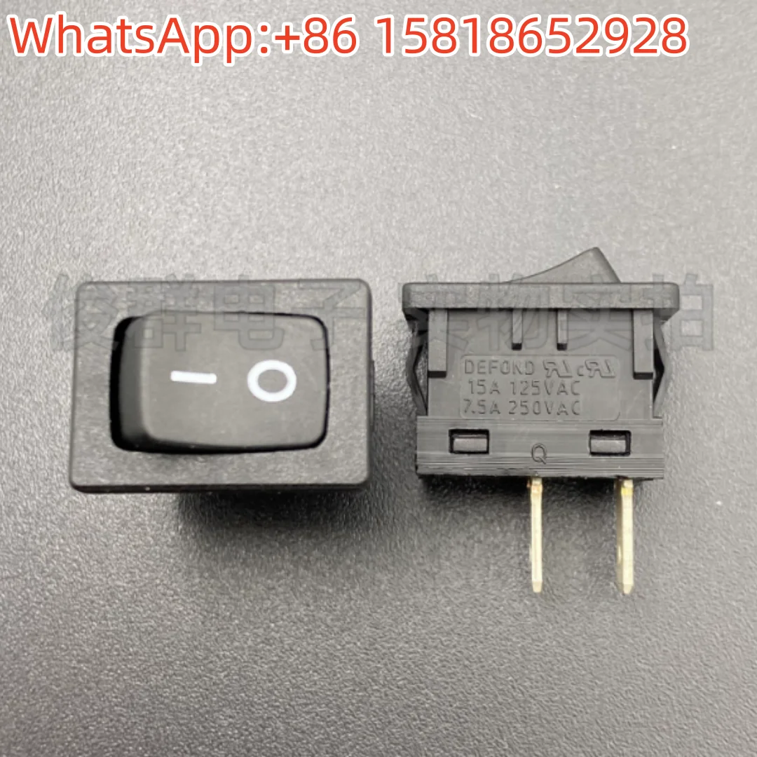 5 個 CRT-1115-0 DEFOND ボートタイプスイッチ 10A 高電流 2 ピン 2 スピードロッカーパワーボタン