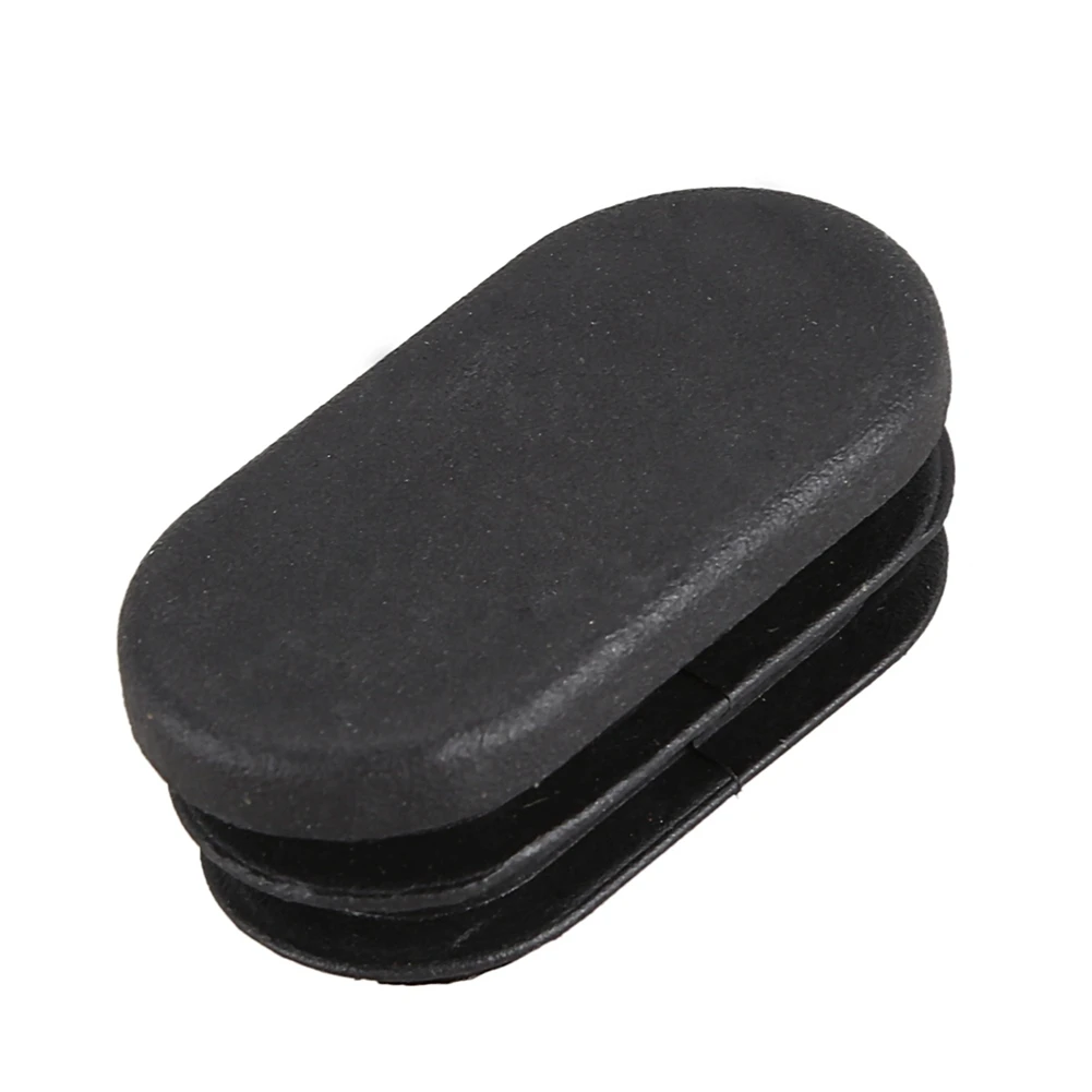 Oval Table Chair Leg Tube Pipe Insert End Cap 40Mm X 20Mm 40Pcs Black