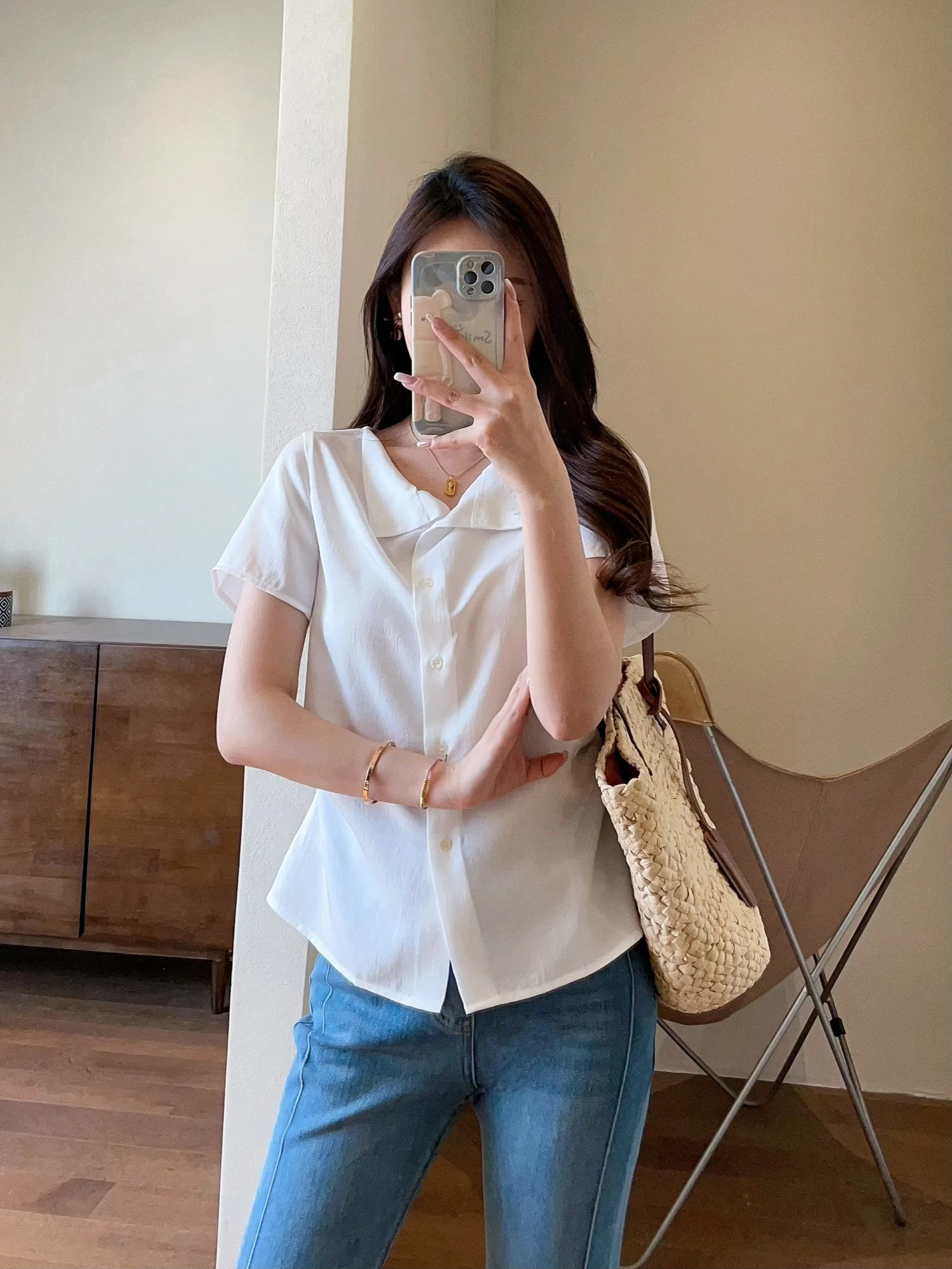 

WTHEONE Women's Slim Fit Acetate irt Summer 2025 Design Sensation ort Sve Slimming Lightweight Flip Collar Breathable