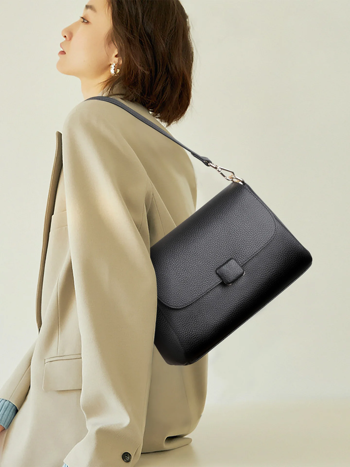 

Faionable большая женская сумка Capaci, сумка через плечо, верхний слой из воловьей кожи, многослойная сумка на одно плечо, сумка для мамы