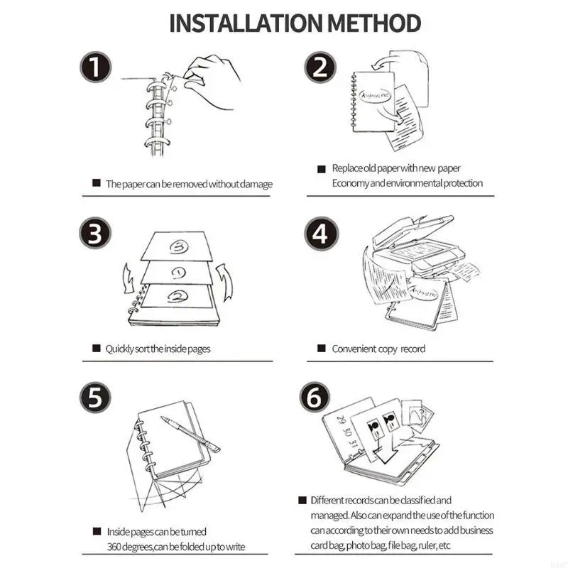 918C 20 шт. блестящие кольца в форме сердца с грибовидным отверстием, переплет для тетради, пластиковый обруч с пряжкой для сам