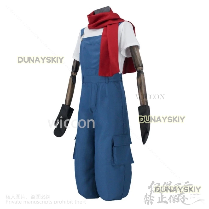 Anime Game Angels Of Death Cosplay Edward Mason Costume Eddie Rompers T-shirt Uniform Scarf Halloween Full Set Cos Customized