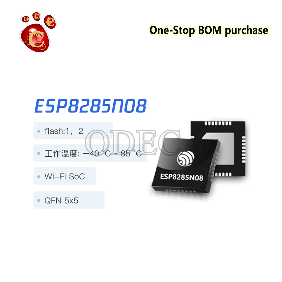 10Pcs ESP8285N08 ESP8285H16 Chip Module/Single Core Wifi Low Power/Hoge Integratie/Iot Originele Nieuwe