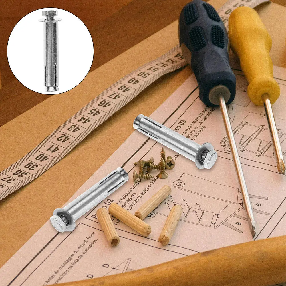 20Pcs Stainless Steel Expansion Bolts Countersunk Head Heavy Duty Anchors for Concrete DIY Home Repair Outdoor Indoor