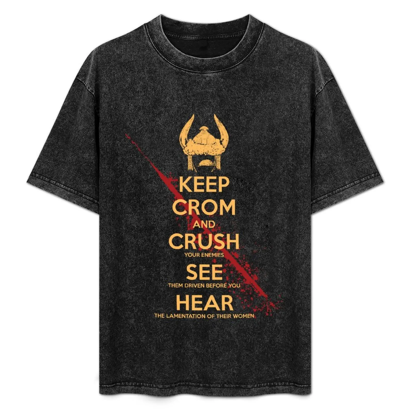

KEEP BLOODY CROM T-Shirt Festival Party Tee Top