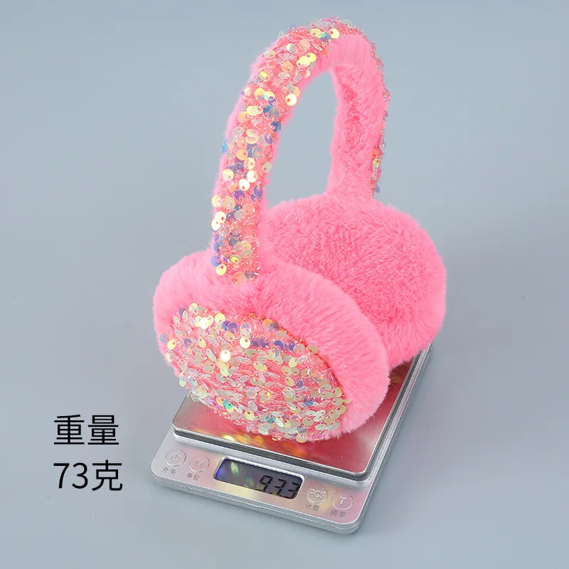 أكواب أذن ترتر للشتاء الدافئ للسيدات، غطاء أذن لطيف لحماية الأذن في الشتاء، حقيبة أذن من القطيفة