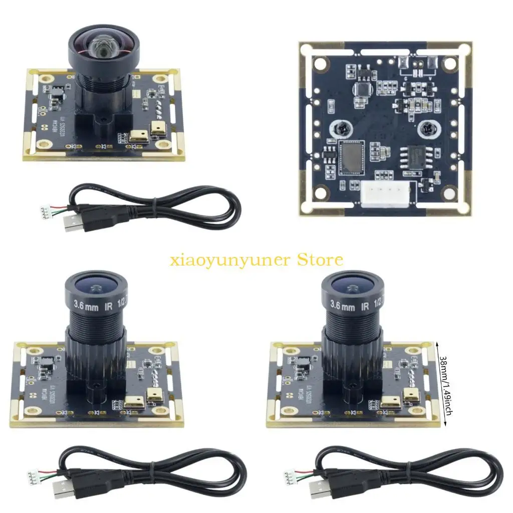 P9JB 200MP Global Shutter USB Camera Module for Fast Scanning and Recognition with 94°/100°/130° Wide Angle View Captures